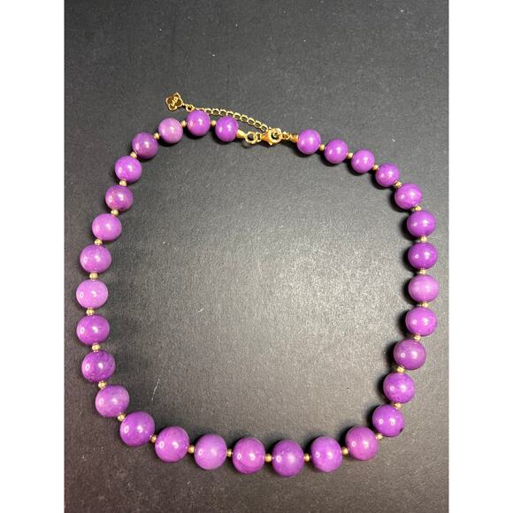 NEW Phosphosiderite graduated beaded necklace in vermeil - Picture 1 of 14